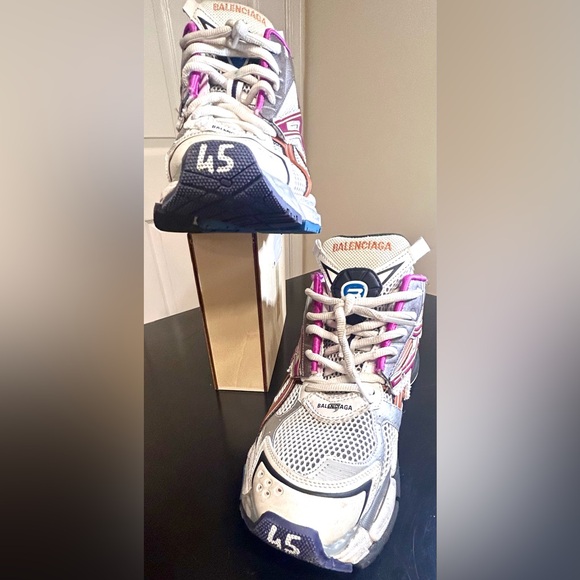 Balenciaga Runner Grey Multi Color Sneakers - Picture 10 of 13